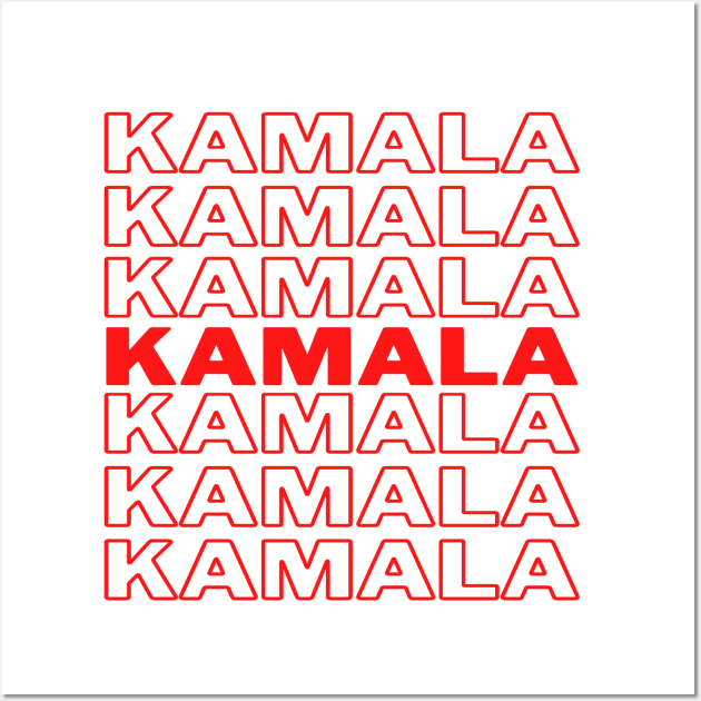 Kamala Harris For President 2020 Support for Kamala Thank You Bag Typography Wall Art by Shirtz Tonight